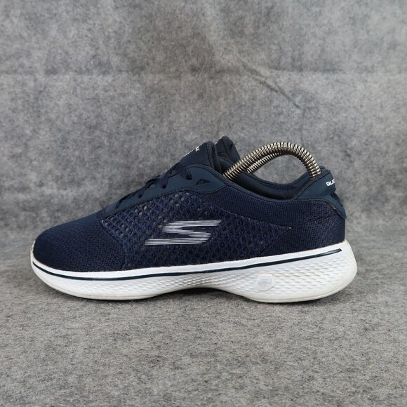 Skechers Shoes Womens 7.5 Athletic Trainer Go Walk 4 Sneaker Active Comfort Blue - Picture 6 of 15